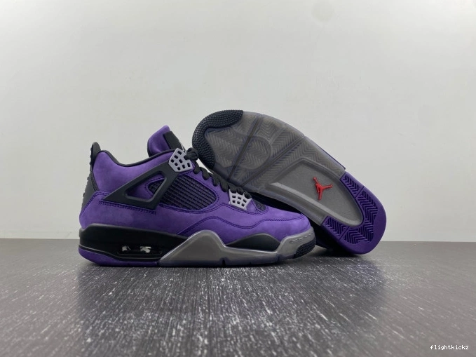 Scott Purple Suede Air 4 Jordan Travis x 1029